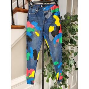 Filthy Wealth Women Blue Denim Cotton Skinny Legs Mid Rise Casual Jeans Size 26